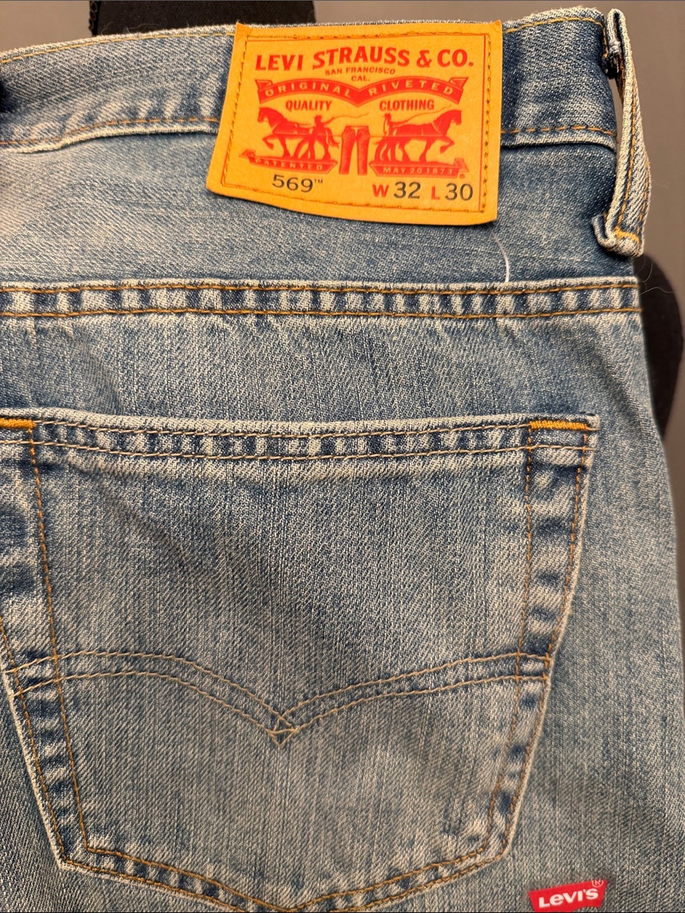 Levi's Light Blue Straight Leg Jeans